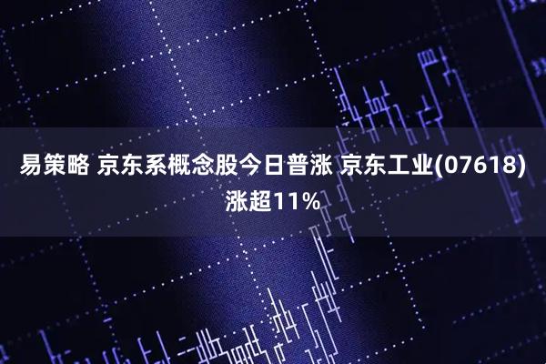 易策略 京东系概念股今日普涨 京东工业(07618)涨超11%